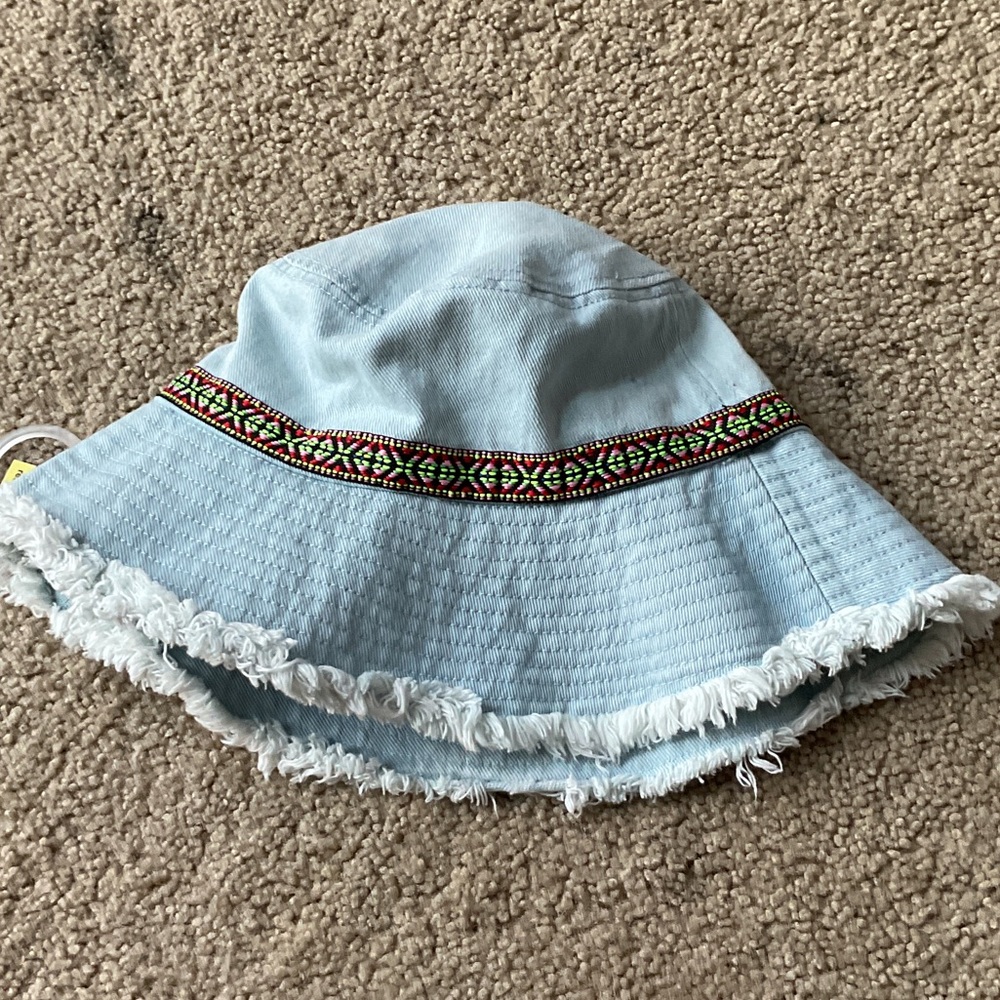Art Class Light Blue Bucket Hat with Embroidered Band